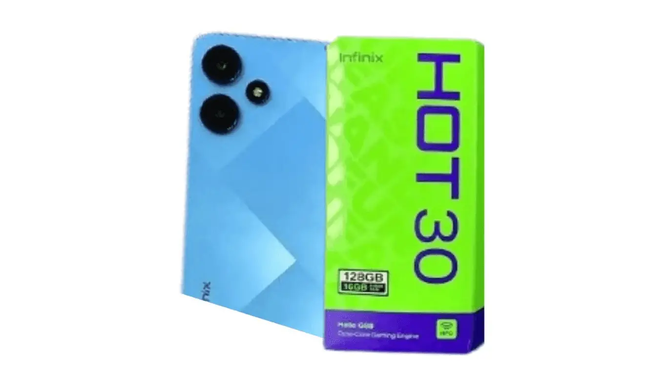 Infinix Hot 30 Mobile and Box Image