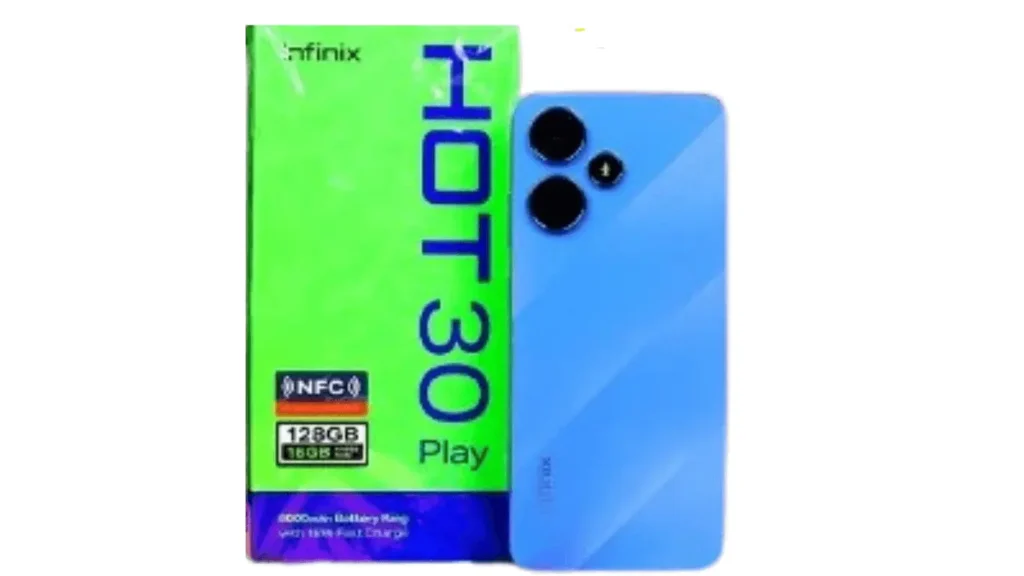 Infinix Hot 30 Play box and Mobile Image