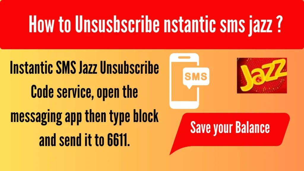 Instantic SMS Jazz Unsubscribe Code