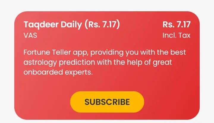 Taqdeer Daily VAS