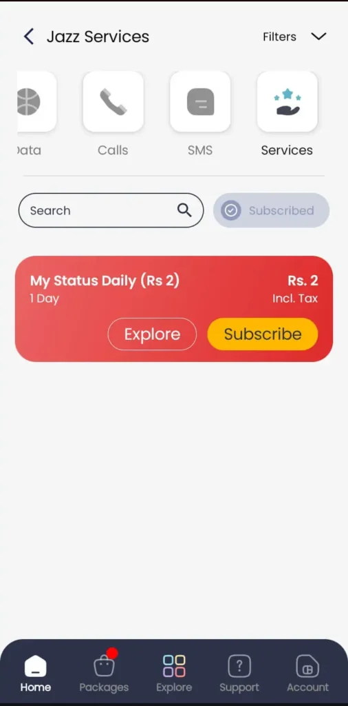 my status jazz unsubscribe