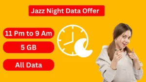 Jazz late night offer 11pm to 9am